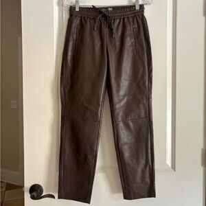 Anthropologie Sakara Faux Leather Pants